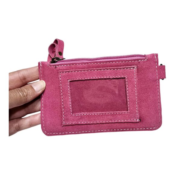 Genuine Leather Western Style Coins & Notes Purse with ID or Credit Card Pocket - Picture 5 of 7